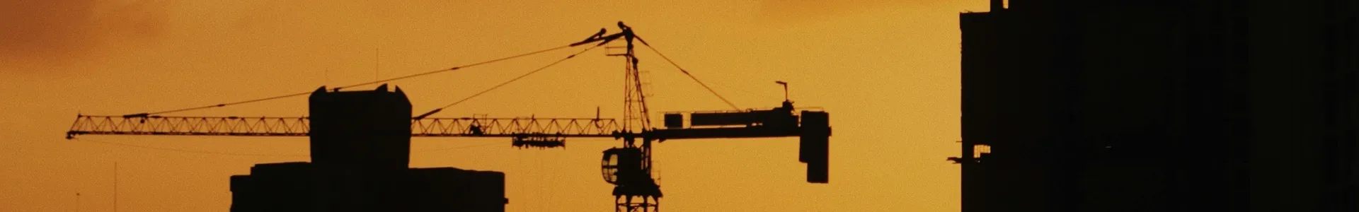 Construction Site in Sunset